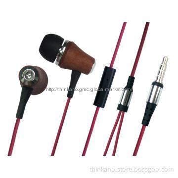 Wood Earphone Bamboo Earphone Best Headphones Handsfree Earphone